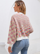 V-Neck-Knit-Long-Sleeve-Cardigan-Multicolor-1-2